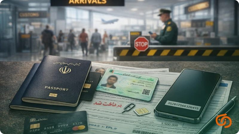 مدارک  لازم برای واردات گوشی مسافری