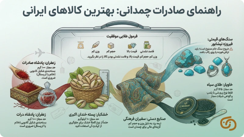 بهترین کالاها برای صادرات چمدانی
